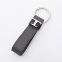 【5%OFFクーポン対象】トッズ TOD'S Tタイムレス キーホルダー アクセサリー レザー メンズ レディース ブラック系 【中古】