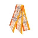 エルメス HERMES ツイリー BRIDE DE COUR スカーフ 衣料品 シルク シルク レディース オレンジ系 / マルチカラー 【中古】