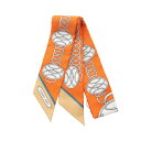 エルメス HERMES ツイリー LIFT PROFILE スカーフ 衣料品 シルク シルク レディース オレンジ系 / マルチカラー 【中古】