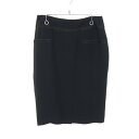 【5%OFFクーポン対象】シャネル CHANEL カメリアボタン スカート 衣料品 ボトムス レーヨン アセテート レディース ネイビー系 P18923V108...