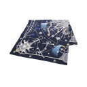 【7千円OFFクーポン対象】エルメス HERMES カレジェアン カレ140 CHORUS STELLARUM スカーフ 衣料品 シルク カシミヤ シルク レデ...