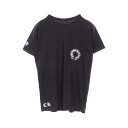 【7%OFFクーポン対象】クロムハーツ CHROME HEARTS ホースシュー ポケット カットソー 衣料品 トップス コットン メンズ ブラック系 【中古】
