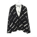 【3千円OFFクーポン対象】バレンシアガ BALENCIAGA logo mania カーディガン 衣料品 トップス ウール ポリエステル メンズ ブラック系 ...