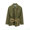 プラダ PRADA Re-Nylon トライアングルプレート ジップアップジャケット ブルゾン 衣料品 アウター ナイロン レディース カーキ系 / ベージュ系...