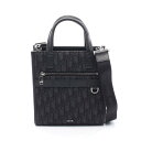 【10%OFFクーポン対象】ディオール Dior Safari サファリ ノースサウス オブリーク ハンドバッグ バッグ キャンバス レザー メンズ ブラック系...