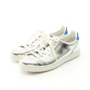 【2点以上で10%OFF対象】ルイ・ヴィトン LOUIS VUITTON フロントローライン スニーカー 靴 レザー メンズ シルバー系 / ブルー系 【中古】