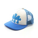 【7千円オフor2点以上で10%OFF】クロムハーツ CHROME HEARTS TRUCKER CAP 帽子 ポリエステル メンズ ブルー系 / ホワイト系 ...
