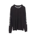 【7%OFFクーポン対象】クロムハーツ CHROME HEARTS アームロゴ カットソー 衣料品 トップス コットン メンズ ブラック系 【中古】