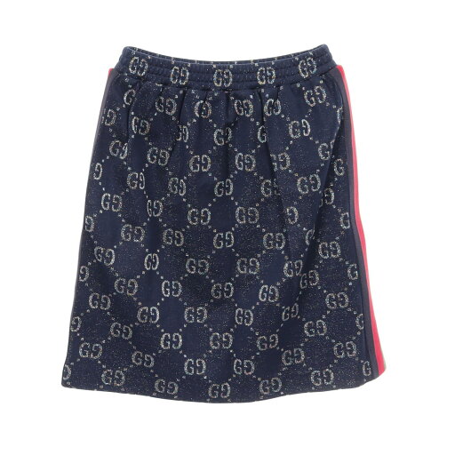 グッチ GUCCI GG柄 ウェブストライプ スカート 衣料品 ボトムス コットン ポリエステル レディース ネイビー系 / マルチカラー 571386 【中古】 グッチ GUCCI GG柄 ウェブストライプ スカート 衣料品 ボトムス コットン ポリエステル レディース ネイビー系 / マルチカラー 571386 【中古】