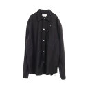 【5%OFFクーポン対象】エルメス HERMES オーバーシャツ ボクシーフィット 衣料品 トップス ウール メンズ ブラック系 【中古】