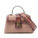 【15%OFFクーポン対象】ボッテガヴェネタ BOTTEGA VENETA スモール ピアッツァ ハンドバッグ バッグ レザー レディース ピンク系 / ボルド...
