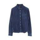 【5%OFFクーポン対象】クロムハーツ CHROME HEARTS アームクロスパッチ クロスボールボタン 衣料品 トップス コットン メンズ ネイビー系 【中...
