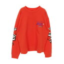 クロムハーツ CHROME HEARTS Chrome Hearts × MATTY BOY SPARK THE HEART SWTSHRT スウェット 衣料品 トップス コットン メンズ オレンジ系 / マルチカラー 【中古】
