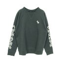 クロムハーツ CHROME HEARTS SLO RIDE クロスパッチ CHロゴ刺繍 スウェット 衣料品 トップス コットン メンズ グリーン系 【中古】