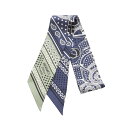 エルメス HERMES ツイリー Eperon d'Or Bandana スカーフ 衣料品 シルク シルク レディース ネイビー系 / マルチカラー 【中古】