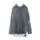 ディーゼル DIESEL D-DEWNY-HOOD-S1 衣料品 トップス リヨセル メンズ ブルー系 【中古】