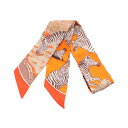 エルメス HERMES ツイリー Les Zebres スカーフ 衣料品 シルク シルク レディース オレンジ系 / マルチカラー 【中古】