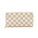 【5%OFFクーポン対象】ルイ・ヴィトン LOUIS VUITTON ジッピーウォレット ラウンド長財布 財布 PVCコーティングキャンバス ダミエ・アズール レディース ホワイト系 N60019 【中古】(4)