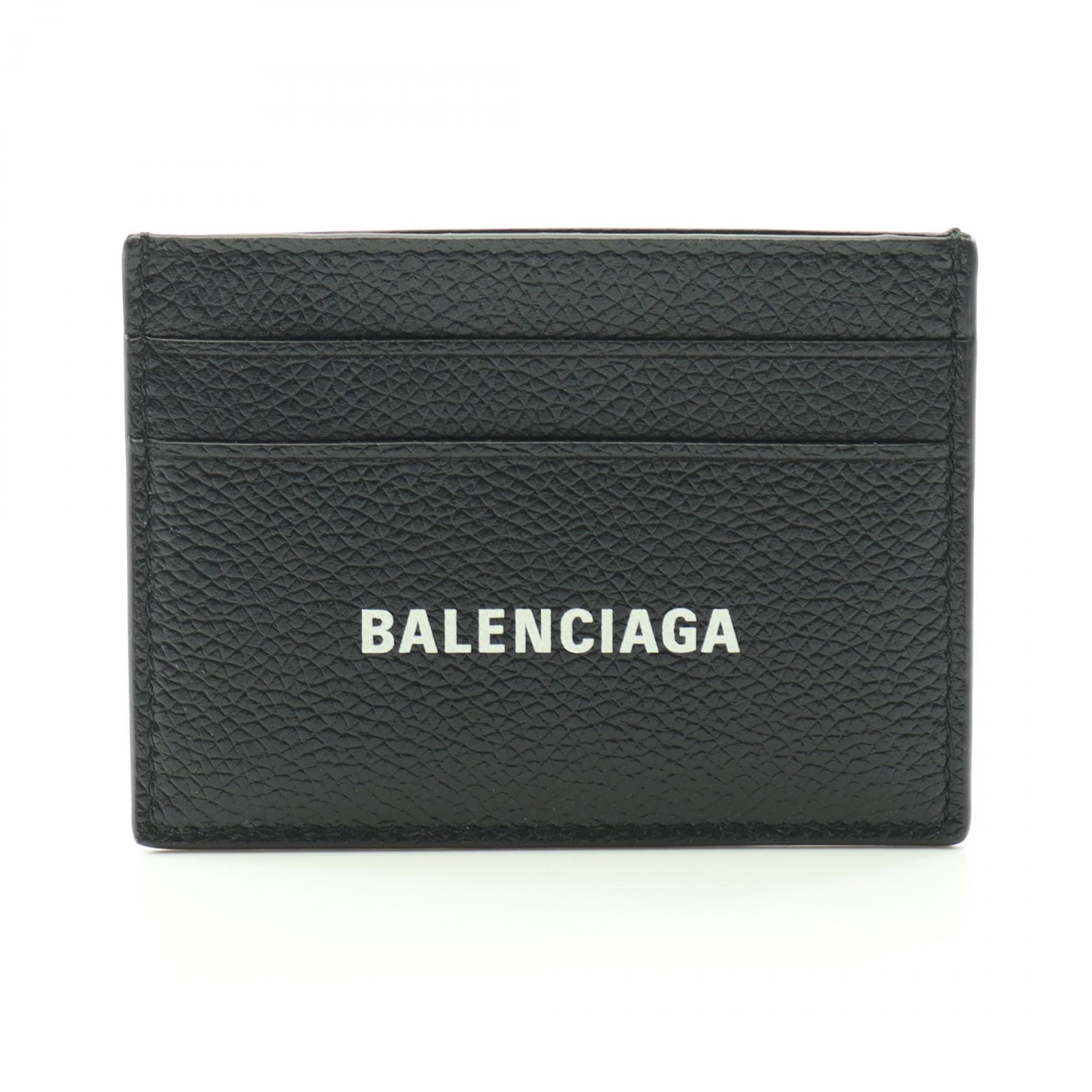 【5％OFFクーポン対象】バレンシアガ BALENCIAGA カードケース アクセサリー レザー メンズ レディース ブラック系 5943091IZI31090 【新品】
