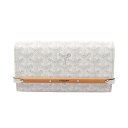 ゴヤール GOYARD モンテカルロ ミニケース ポーチ バッグ PVCコーティングキャンバス ウッド レディース ホワイト系 MONTE2MINTY50CL5...