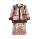 シャネル CHANEL スーツ 衣料品 シルク ナイロン / アクリル レディース レッド系 / ベージュ系 / マルチカラー P26781/P26821 【中...
