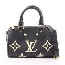 【15%OFFクーポン対象】ルイ・ヴィトン LOUIS VUITTON ナノスピーディ バイカラー ハンドバッグ バッグ レザー モノグラム・アンプラント レデ...