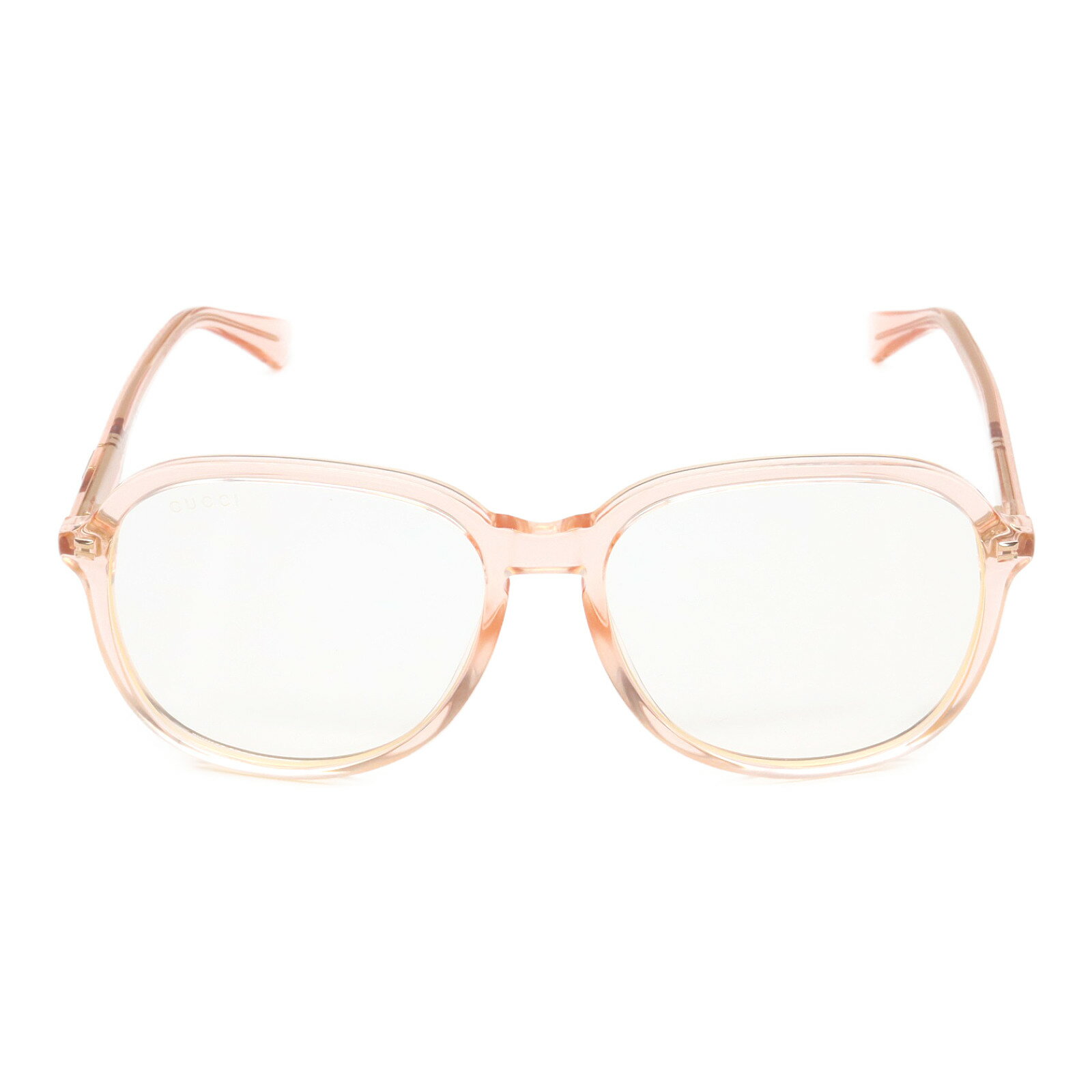 【まとめ買い10%OFF対象】グッチ GUCCI 伊達メガネ メガネ 衣料品 プラスチック メンズ レディース オレンジ系 GG0259S-002/INT/SUN 【新品】