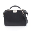 【15%OFFクーポン対象】フェンディ FENDI ピーカブー アイシーユー スモール ハンドバッグ バッグ レザー レディース ブラック系 7VA530 【中...