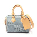 【15%OFFクーポン対象】ルイ・ヴィトン LOUIS VUITTON スピーディ バンドリエール18 ハンドバッグ バッグ デニム レザー ダミエデニム メン...