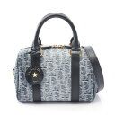 【10%OFFクーポン対象】ディオール Dior Groove 20 グルーヴ スモール オブリーク ジャカード ハンドバッグ バッグ デニム レザー レディー...