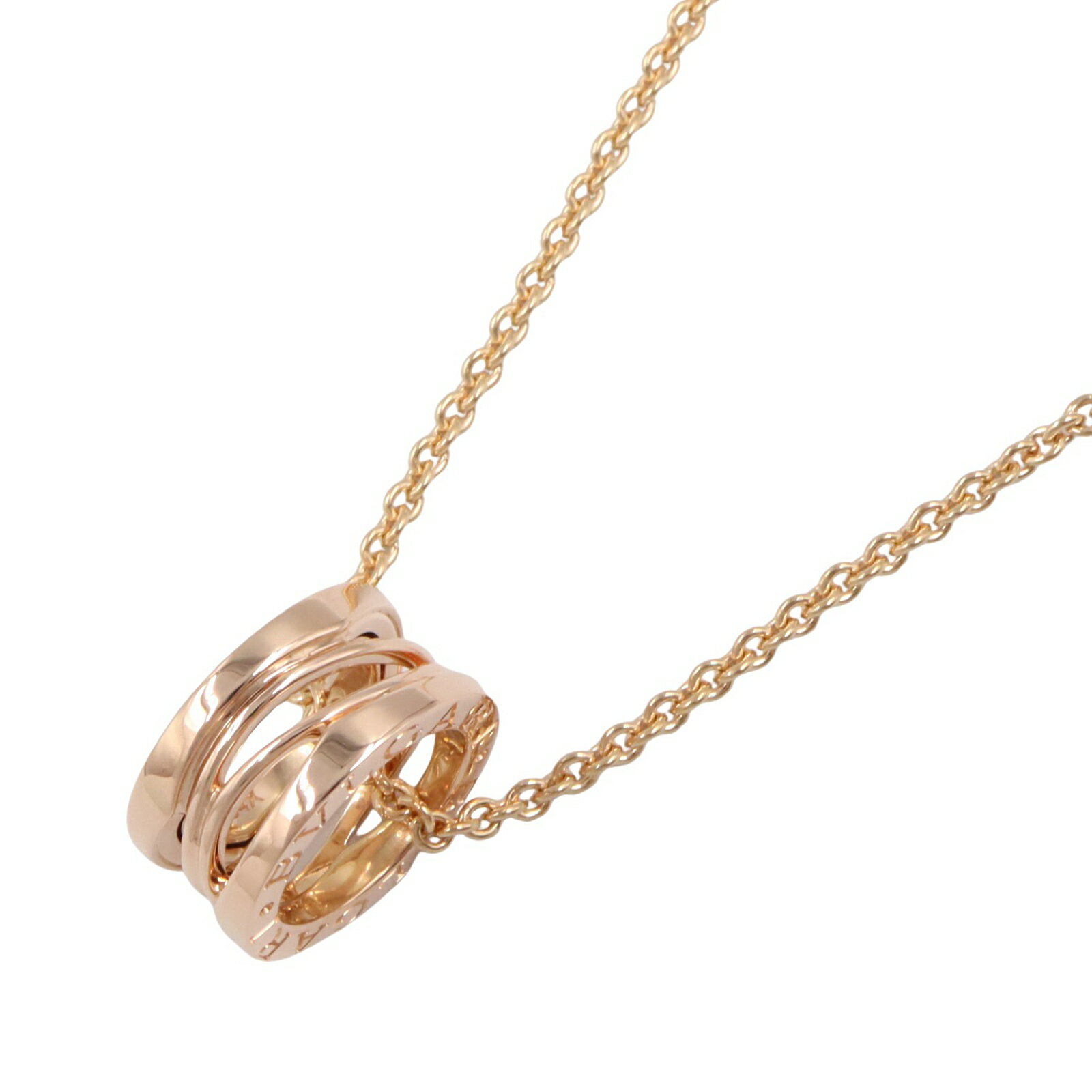 【まとめ買い10%OFF対象】ブルガリ BVLGARI B-zero1 ビーゼロワン デザインレジェンド ネックレス ネックレス ジュエリー K18PG（ピンクゴールド） メンズ レディース ゴールド系 353795 【中古】