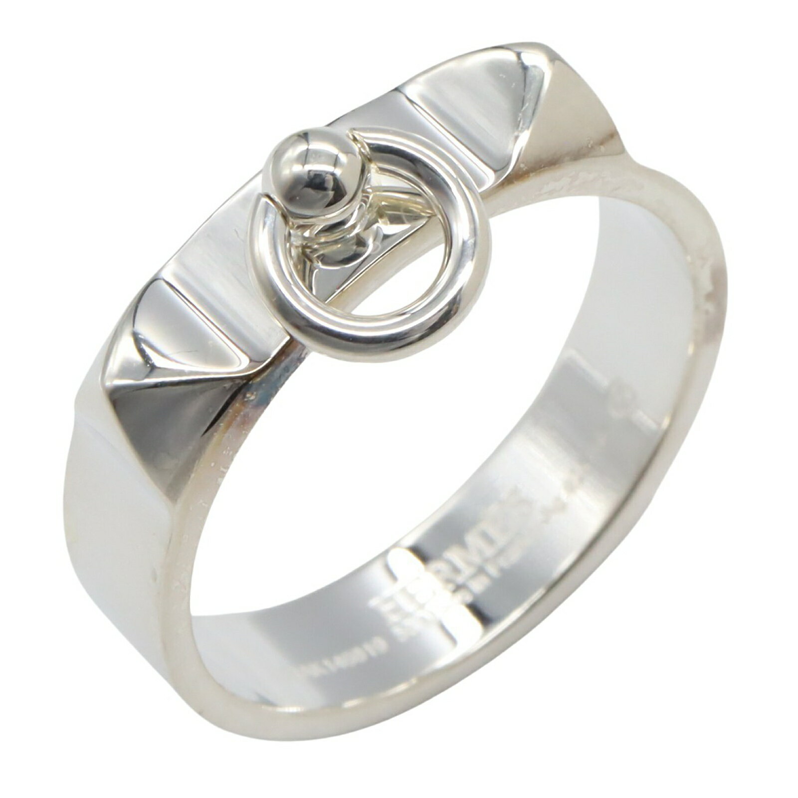 【10％OFFクーポン対象】エルメス HERMES コリエ・ド・シアンリング リング・指輪 ジュエリー シルバー925 メンズ レディース シルバー系 【中古】