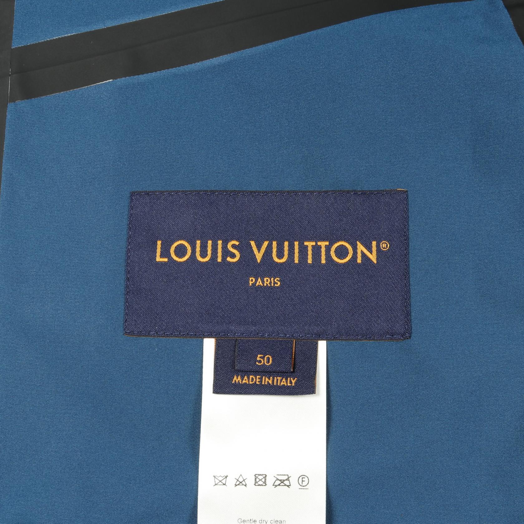 【全品5％OFFクーポン】ルイ・ヴィトン LOUIS VUITTON シグネチャーフードジャケット マウンテンパーカー 衣料品 アウター ポリエステル メンズ グリーン系 1AF944 【中古】