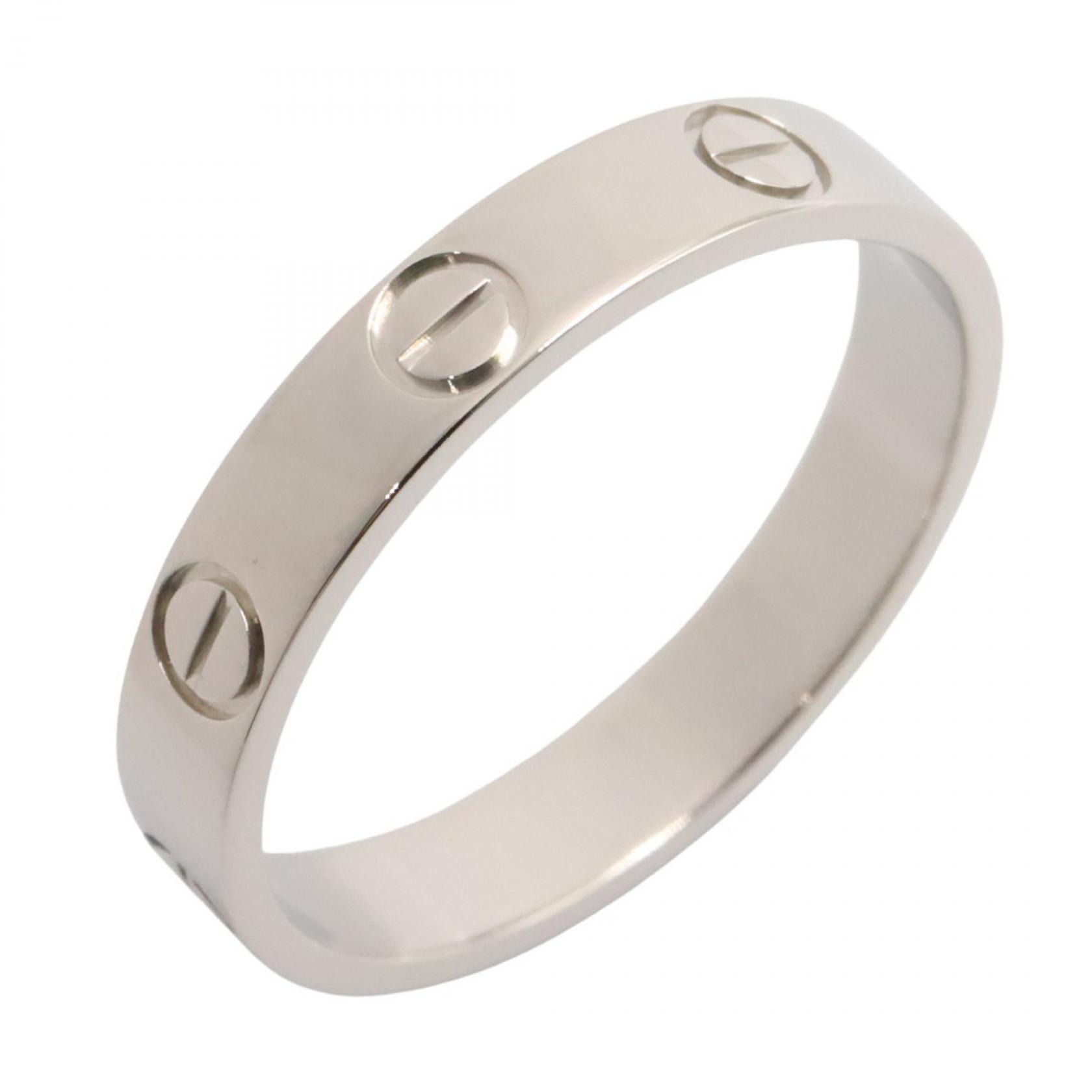 【10％OFFクーポン対象】カルティエ CARTIER ミニラブリング リング・指輪 ジュエリー Pt950プラチナ メンズ レディース シルバー系 B4085100 【中古】