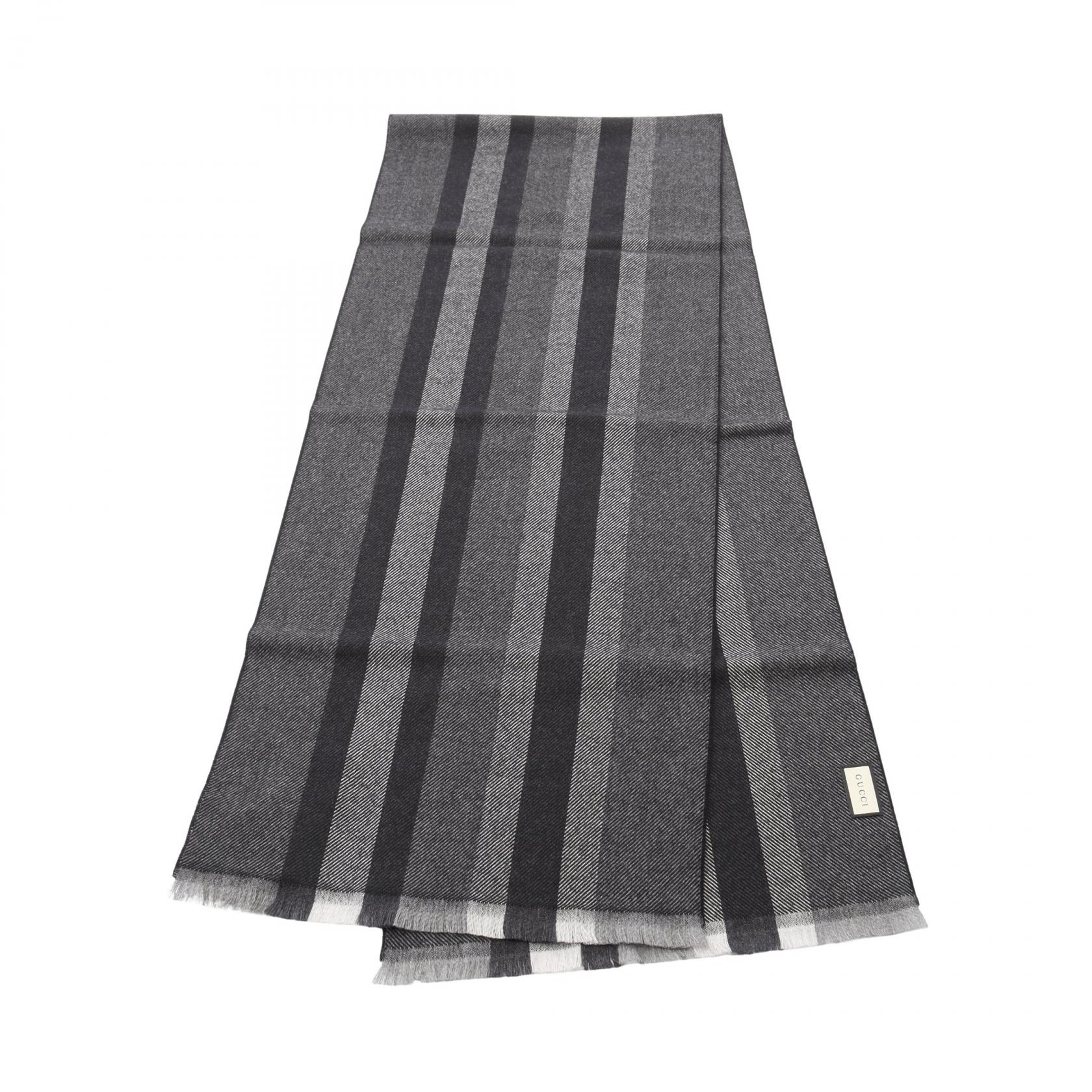 【10％OFFクーポン対象】グッチ GUCCI マフラー 衣料品 ウール メンズ グレー系 3875744G2001361 【新..