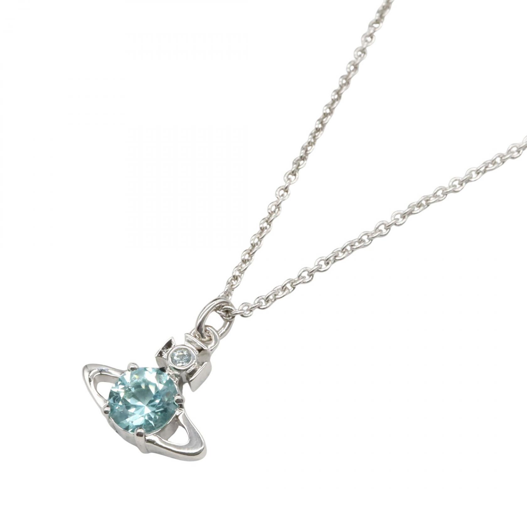 【まとめ買い10%OFF対象】ヴィヴィアンウエストウッド Vivienne Westwood レイナ ネックレス ネックレス ジュエリー 真鍮 メンズ レディース シルバー系 / グリーン系 63020095/02P655 【新品】