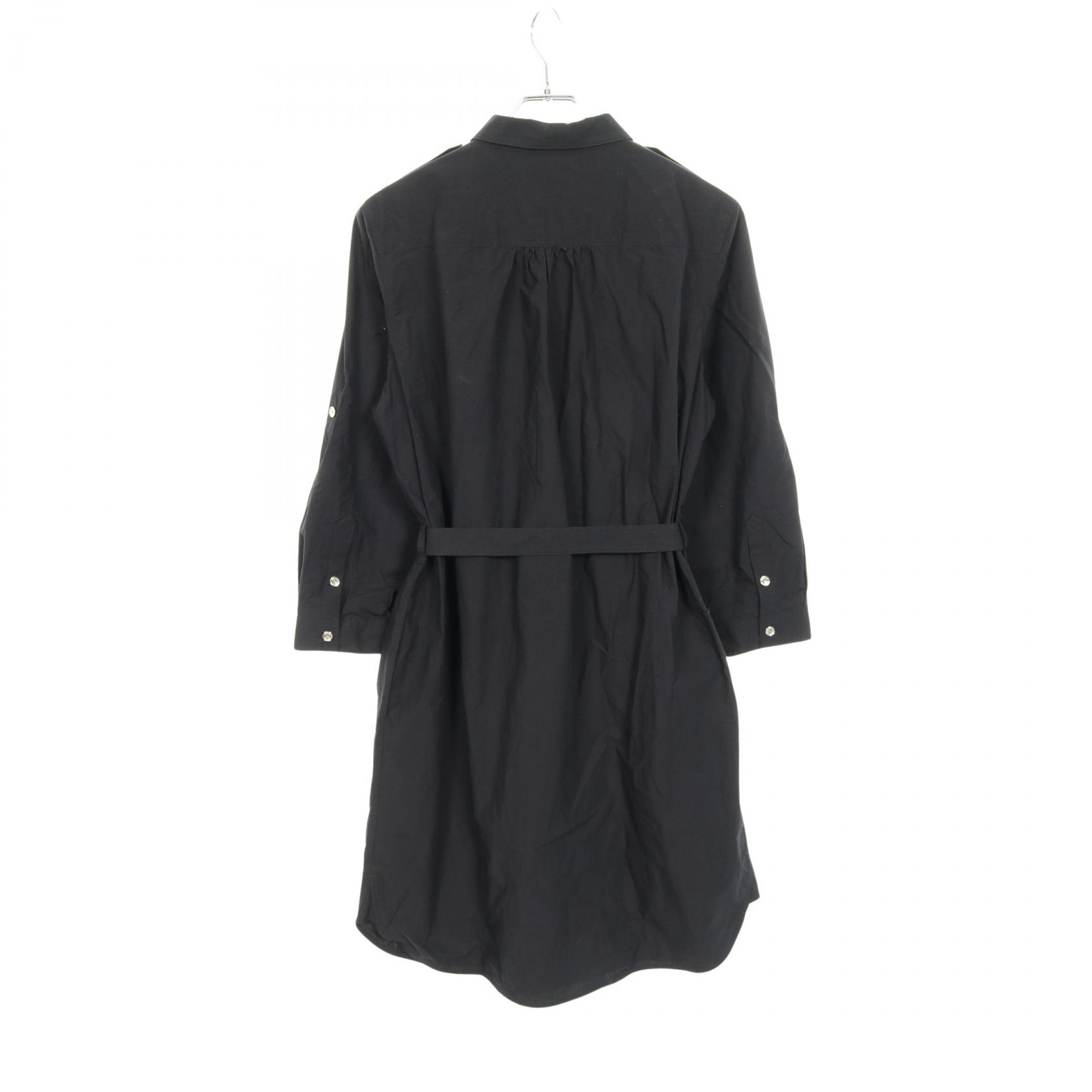 【全品5％OFFクーポン】バーバリー BURBERRY KELSY ワンピース 衣料品 トップス コットン レディース ブラック系 8052933 【中古】