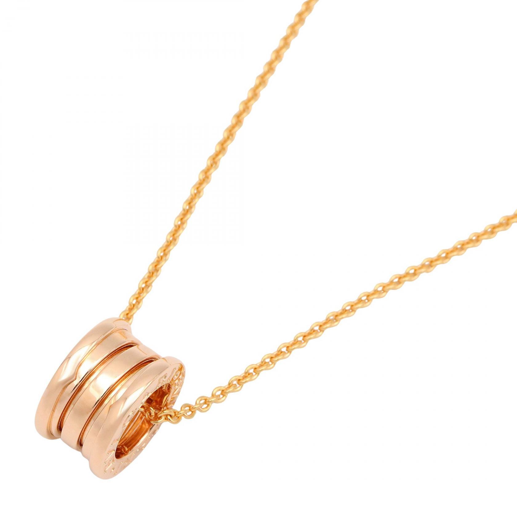 【まとめ買い10%OFF対象】ブルガリ BVLGARI B-zero1 ネックレス ネックレス ジュエリー K18PG（ピンクゴールド） メンズ レディース ゴールド系 335924 【中古】
