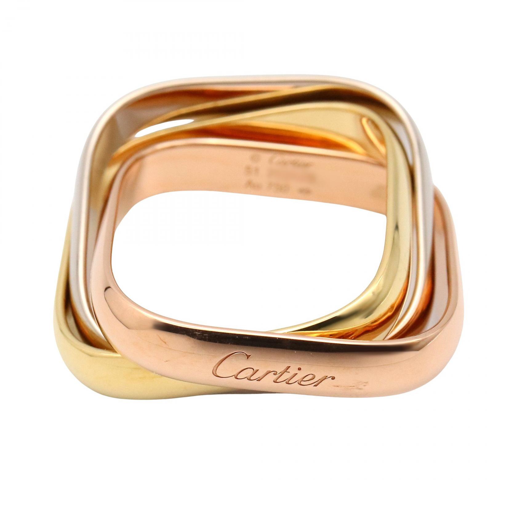 カルティエ CARTIER トリニティ クッションリング クラシック リング・指輪 ジュエリー K18（イエローゴールド） K18WG（ホワイトゴールド） K18PG（ピンクゴールド） メンズ レディース ゴールド系 / シルバー系 B4240600 【中古】のサムネイル