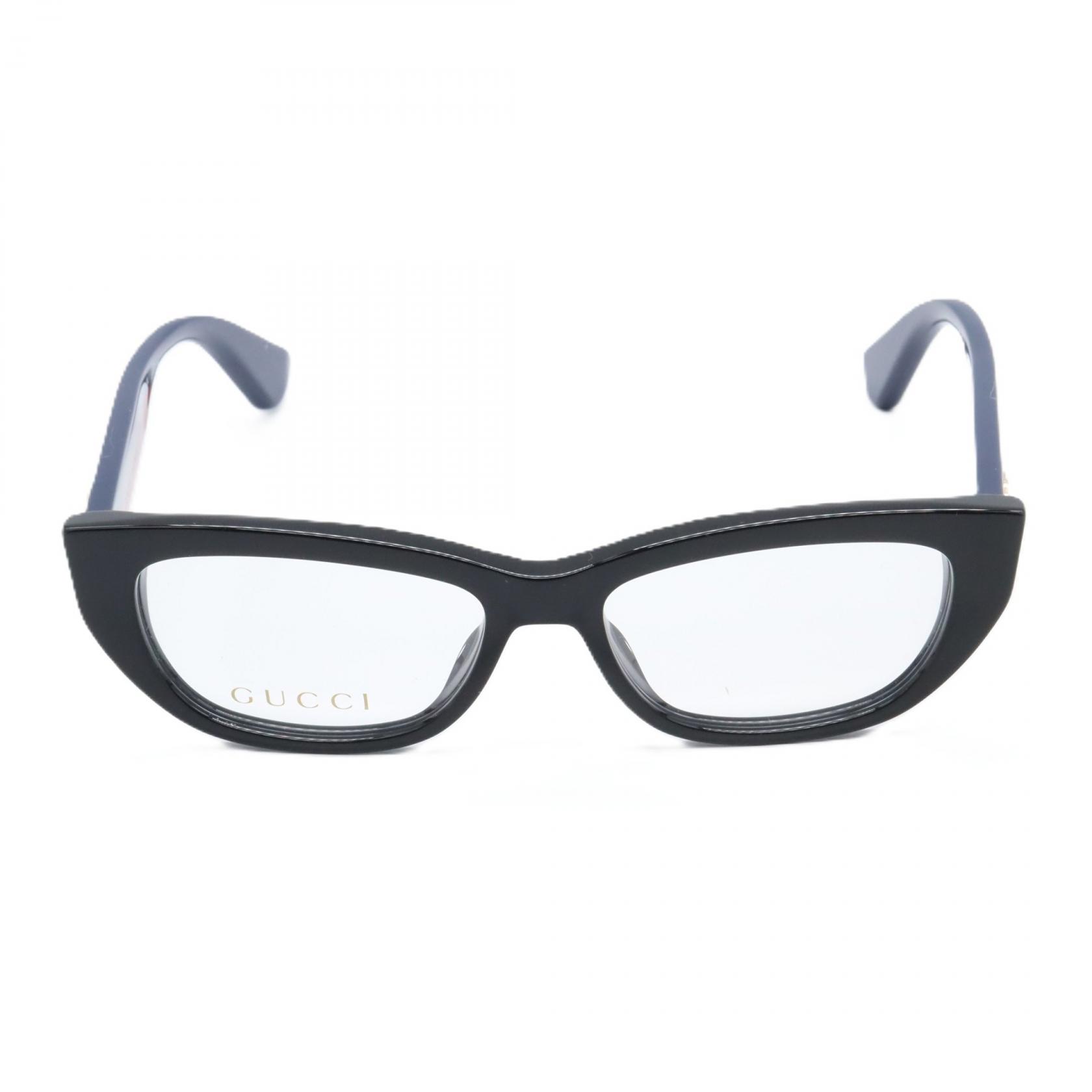 【まとめ買い10%OFF対象】グッチ GUCCI オプティカルフレーム メガネ メガネ 衣料品 プラスチック メンズ レディース ブラック系 GG0277O-005 【新品】