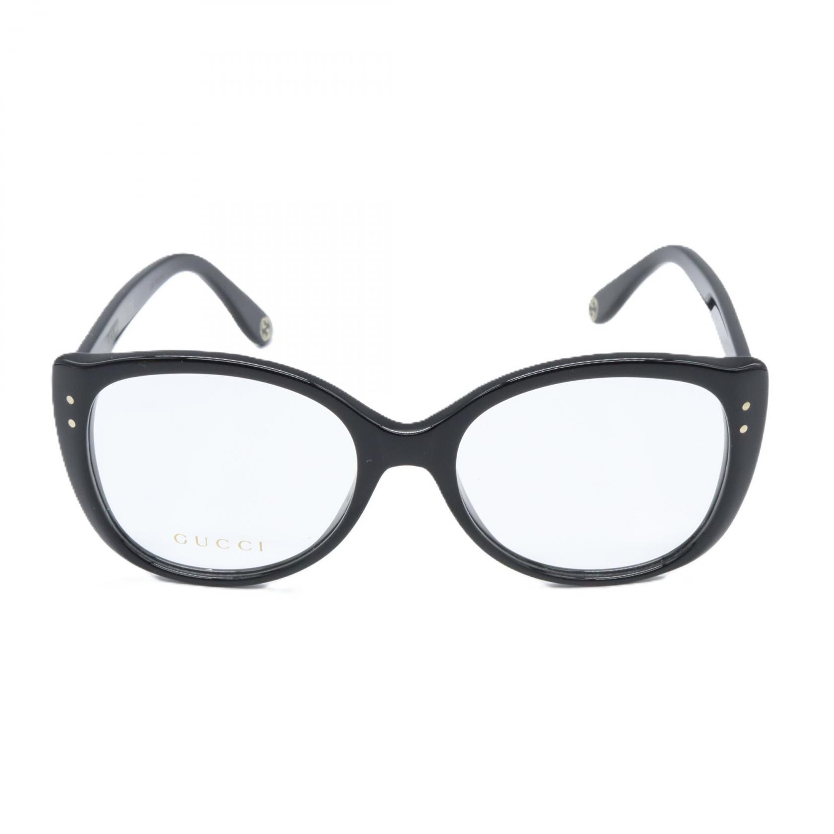 【まとめ買い10%OFF対象】グッチ GUCCI オプティカルフレーム メガネ メガネ 衣料品 プラスチック メンズ レディース ブラック系 GG0474O-001 【新品】