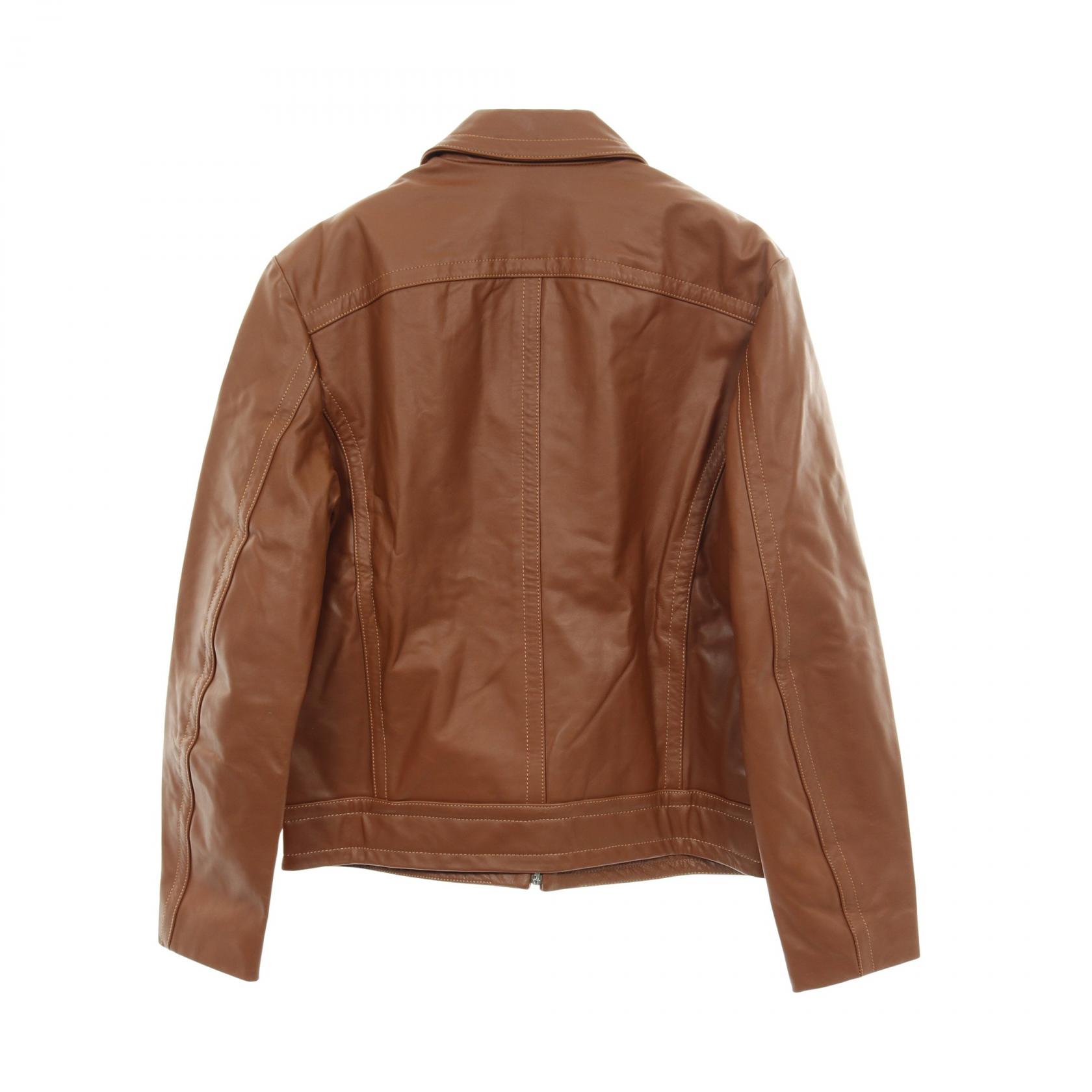 ディーゼル DIESEL 革ジャン 衣料品 アウター レザー メンズ ブラウン系 【中古】