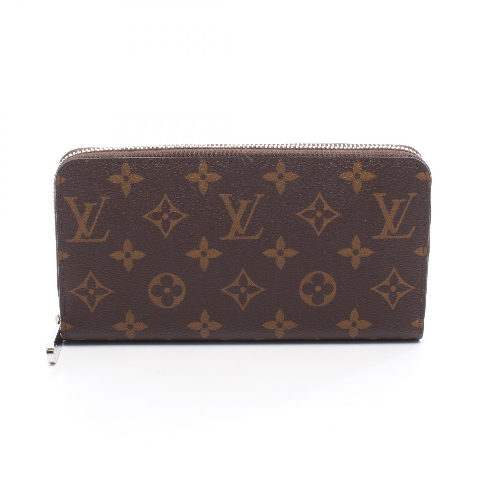 ルイ・ヴィトン LOUIS VUITTON ジッピーウォレット モノグラム ラウンド長財布 財布 レザー PVC メンズ レディース ブラウン系 / シルバー系 M27029 【中古】(4)