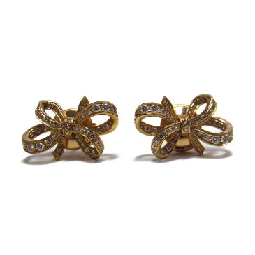【中古】 ティファニー ボウリボンミニピアス レディース K18PG (750) ピンクゴールド ゴールド | TIFFANY&CO ピアス K18 18K 18金 ボウリボンミニピアス 美品 ブランドオフ BRANDOFF
