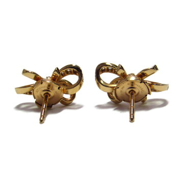 【中古】 ティファニー ボウリボンミニピアス レディース K18PG (750) ピンクゴールド ゴールド | TIFFANY&CO ピアス K18 18K 18金 ボウリボンミニピアス 美品 ブランドオフ BRANDOFF