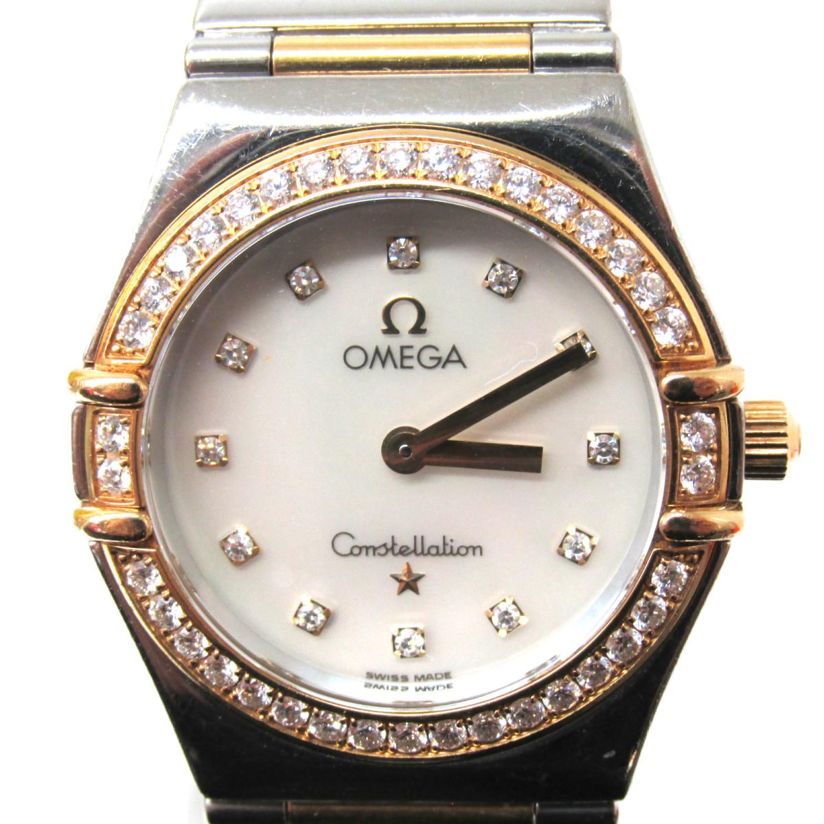 【中古】 オメガ コンステレーション ダイヤベゼル12Pダイヤモンド マイチョイス 腕時計 ウォッチ レディース ステンレススチール (SS) x K18YG ダイヤモンド | OMEGA BRANDOFF ブランドオフ ブランド ブランド時計 ブランド腕時計 時計