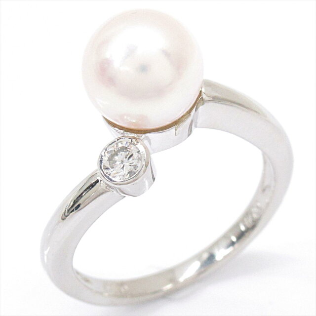 【中古】 ジュエリー パールリング 指輪 レディース PT900 プラチナ x パール ダイヤモンド (0.10ct) | JEWELRY BRANDOFF ブランドオフ ブランド アクセサリー リング|Brandoff銀座 【中古】 ジュエリー パールリング 指輪 レディース PT900 プラチナ x パール ダイヤモンド (0.10ct) | JEWELRY BRANDOFF ブランドオフ ブランド アクセサリー リング|Brandoff銀座