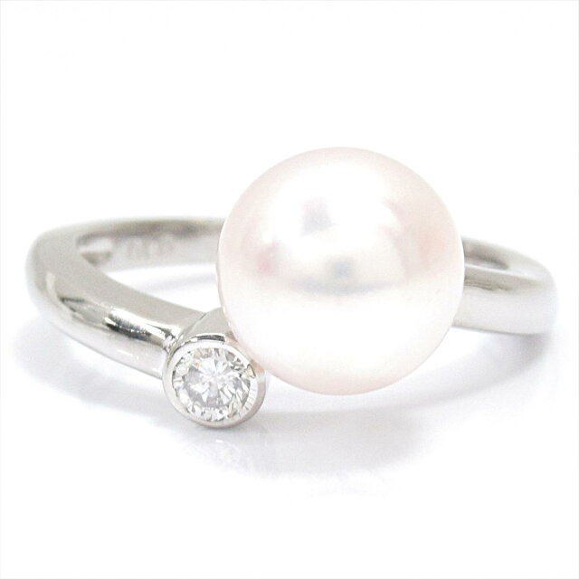 【中古】 ジュエリー パールリング 指輪 レディース PT900 プラチナ x パール ダイヤモンド (0.10ct) | JEWELRY BRANDOFF ブランドオフ ブランド アクセサリー リング|Brandoff銀座 【中古】 ジュエリー パールリング 指輪 レディース PT900 プラチナ x パール ダイヤモンド (0.10ct) | JEWELRY BRANDOFF ブランドオフ ブランド アクセサリー リング|Brandoff銀座