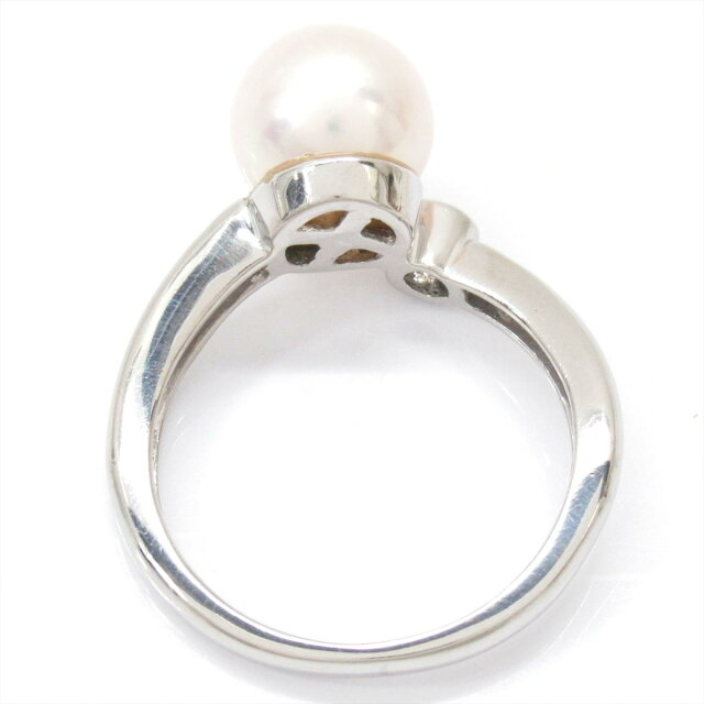 【中古】 ジュエリー パールリング 指輪 レディース PT900 プラチナ x パール ダイヤモンド (0.10ct) | JEWELRY BRANDOFF ブランドオフ ブランド アクセサリー リング|Brandoff銀座 【中古】 ジュエリー パールリング 指輪 レディース PT900 プラチナ x パール ダイヤモンド (0.10ct) | JEWELRY BRANDOFF ブランドオフ ブランド アクセサリー リング|Brandoff銀座