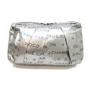 【中古】 シャネル アンリミテッド クラッチバック セカンドバッグ レディース ナイロン シルバー | CHANEL BRANDOFF ブランドオフ ブランド ブランドバッグ バッグ バック アクセサリーポーチ アクセサリー ポーチ